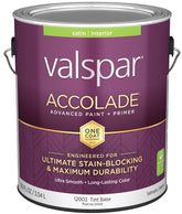 Valspar Accolade 1200 028.0012003.007 Latex Paint, Acrylic Base, Satin, Tint Base, 1 gal, Plastic Can